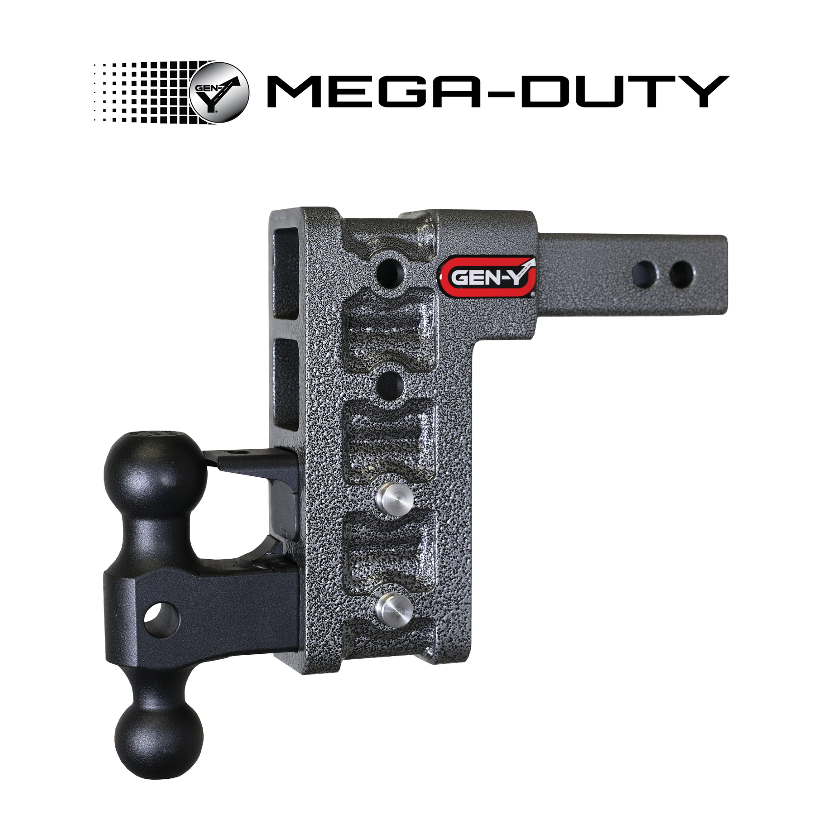 GEN-Y MEGA-Duty Adjustable 12" Offset Drop Hitch - 32,000 LB Capacity, 3,500 LB Tongue Weight - View #8