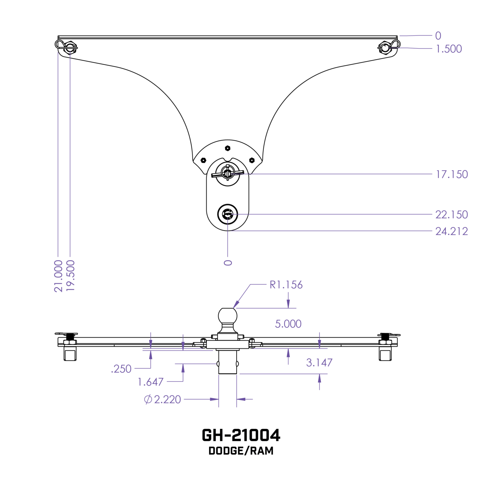 Goosepuck Offset Ball Puck System Gen Y Hitch