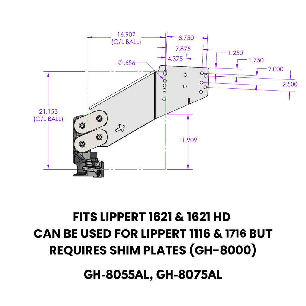 EXECUTIVE Fifth Wheel to Gooseneck Pin Box with SnapLatch Coupler