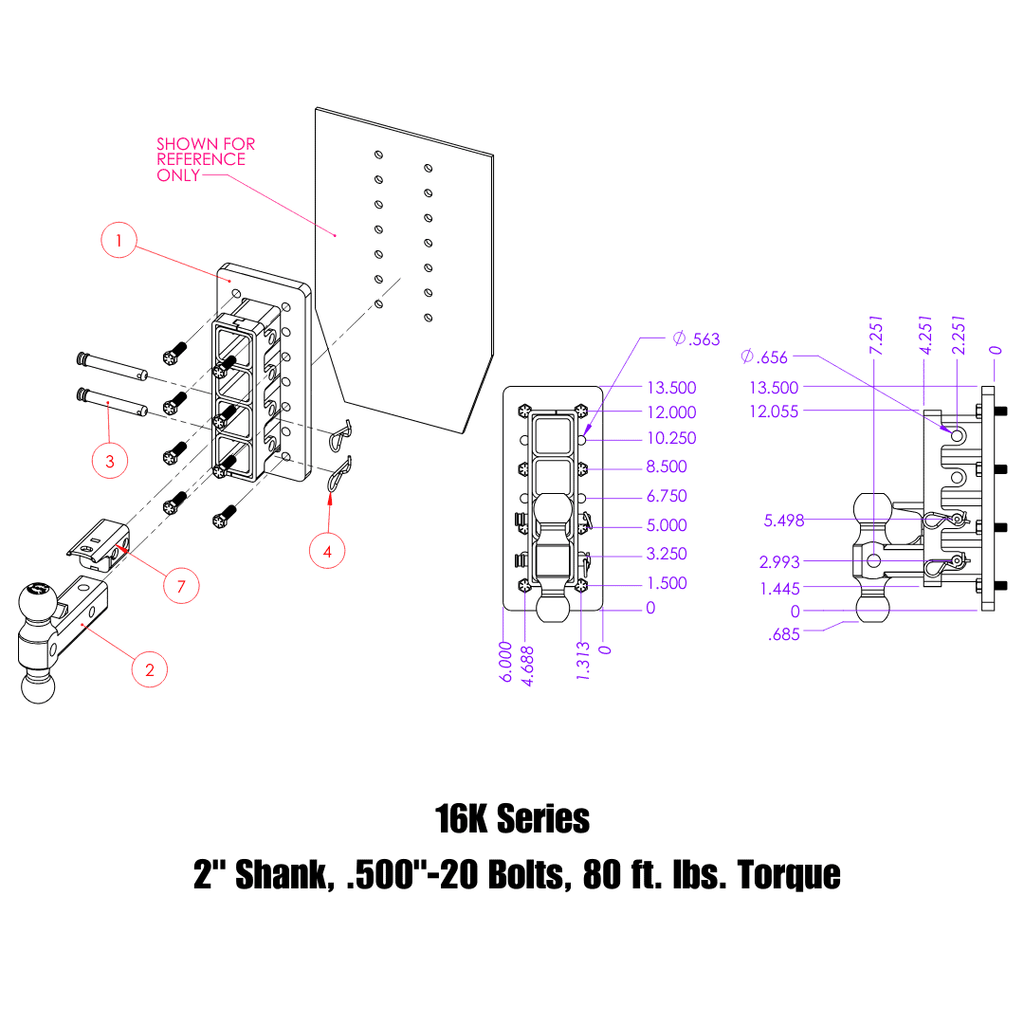 The MEGA-DUTY Bolt-On Adjustable Hitch