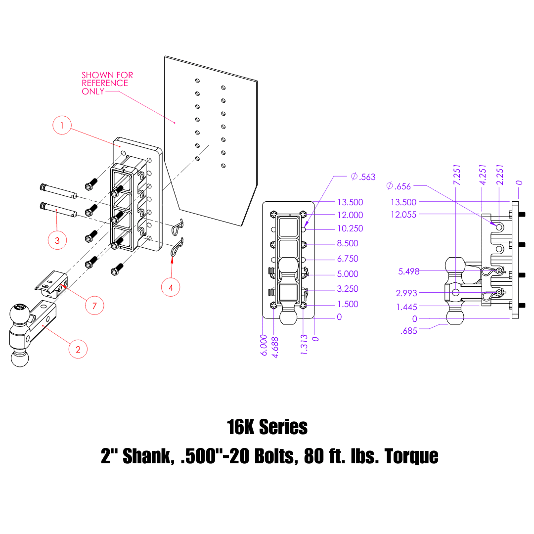 The MEGA-DUTY Bolt-On Adjustable Hitch