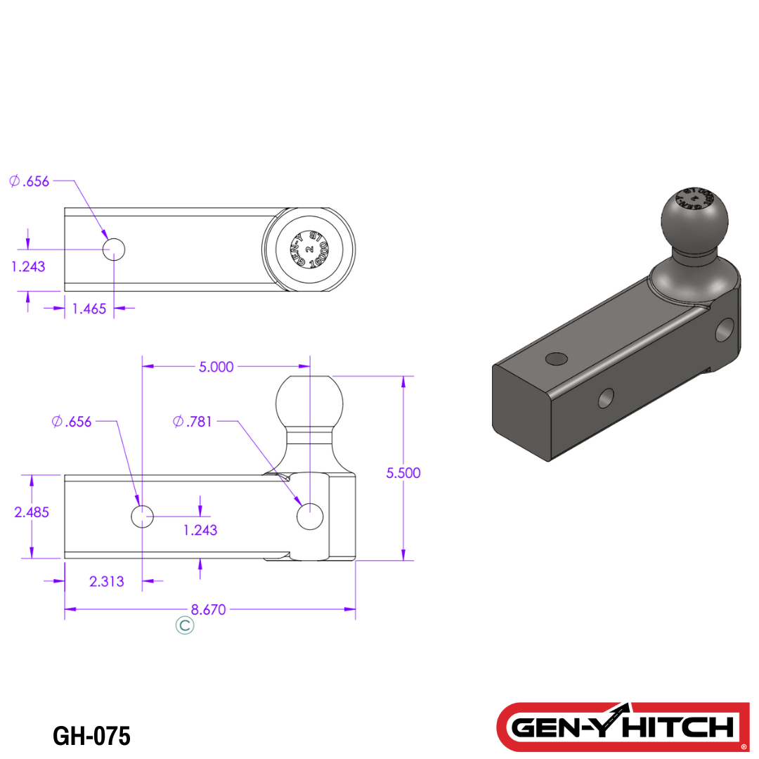 Replacement Single Ball Mount