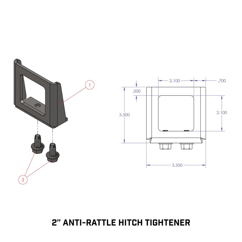 Anti-Rattle Hitch Tightener