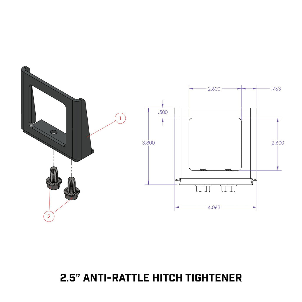 Anti-Rattle Hitch Tightener
