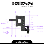 The BOSS 16K (Torsion-Flex) Drop Hitch (2" or 2 ½" Shank)