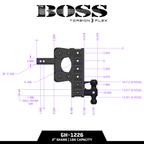 The BOSS 16K (Torsion-Flex) Drop Hitch (2" or 2 ½" Shank)