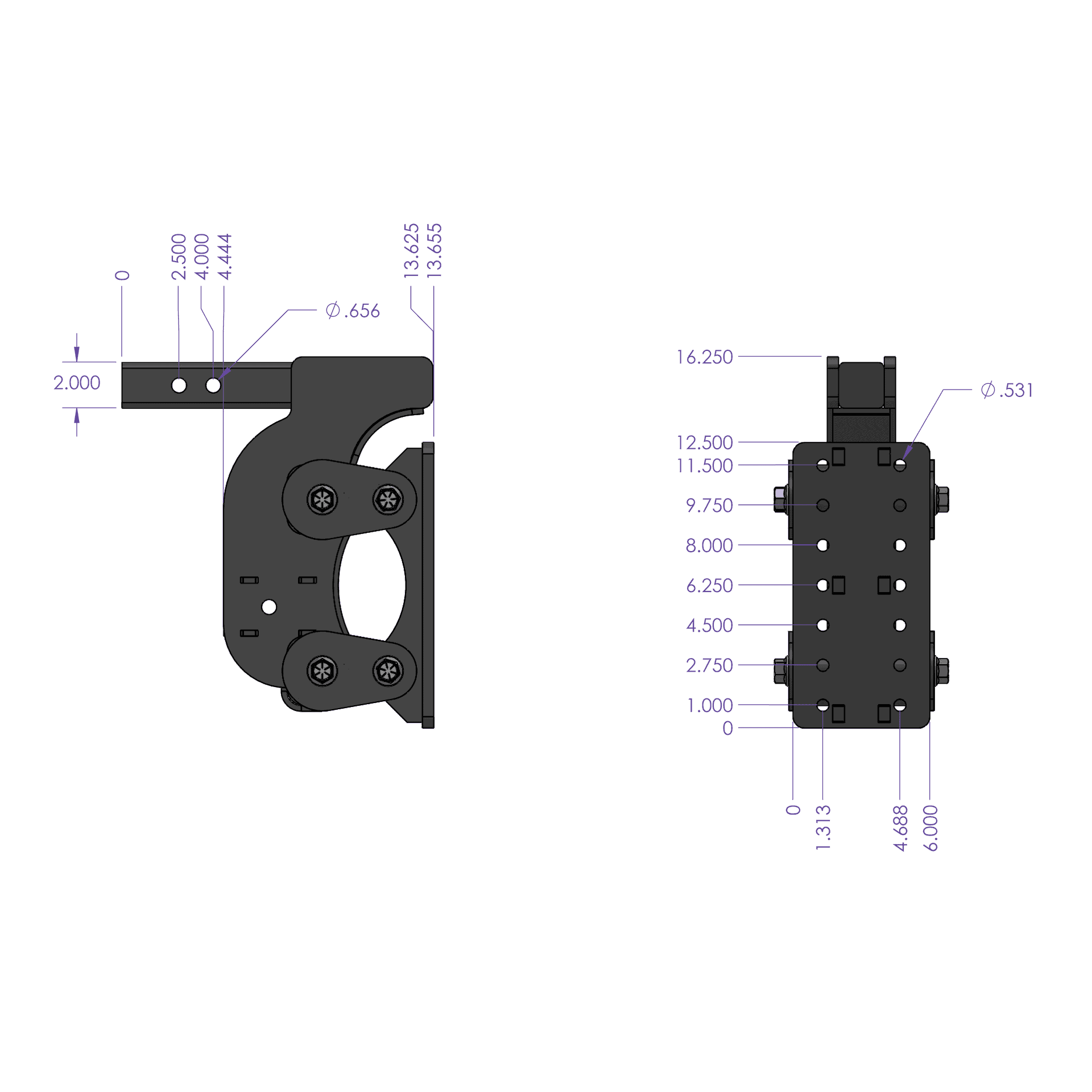 The Boss (Torsion Flex) Pintle Plate (2"-3" Shank)