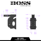 The BOSS (Torsion Flex) Pintle Plate (2"-3" Shank)