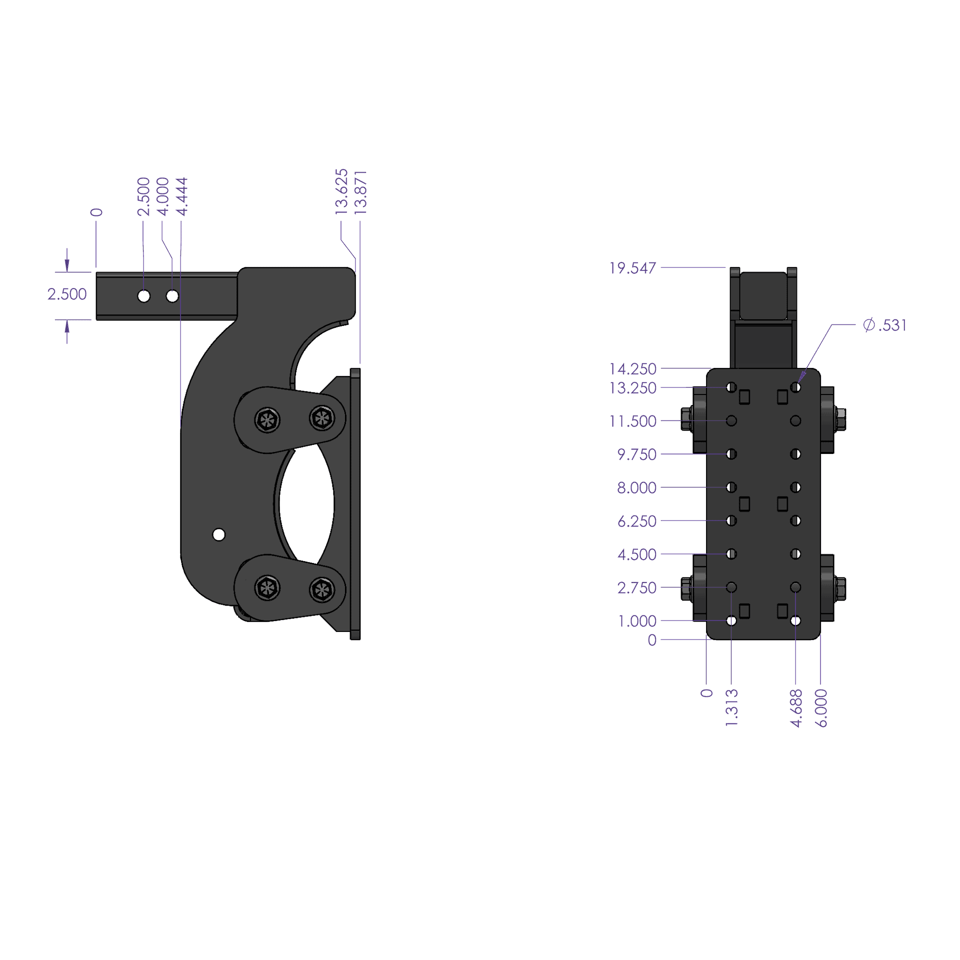 The Boss (Torsion Flex) Pintle Plate (2"-3" Shank)
