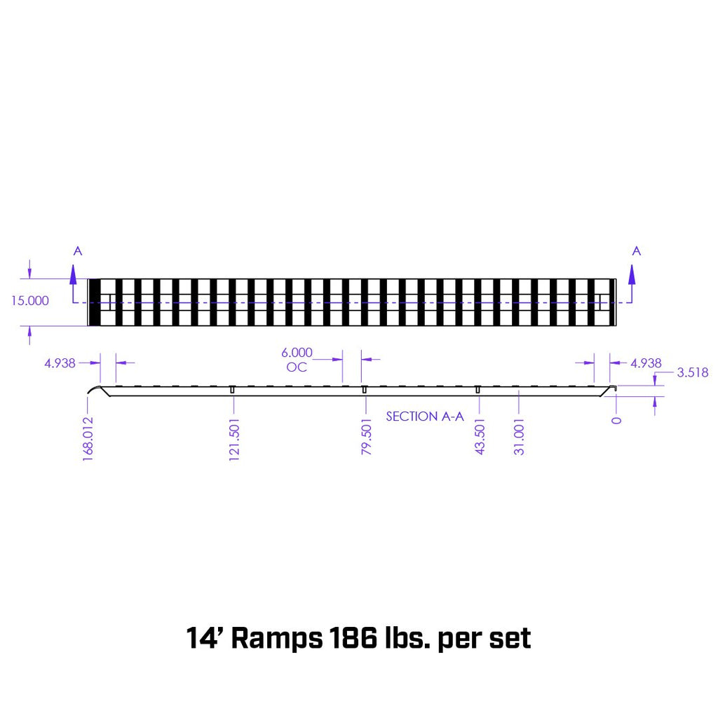 Replacement Single Aluminum Loading Ramp
