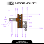 The MEGA-DUTY 32K Drop Hitch (2 ½" or 3" Shank)