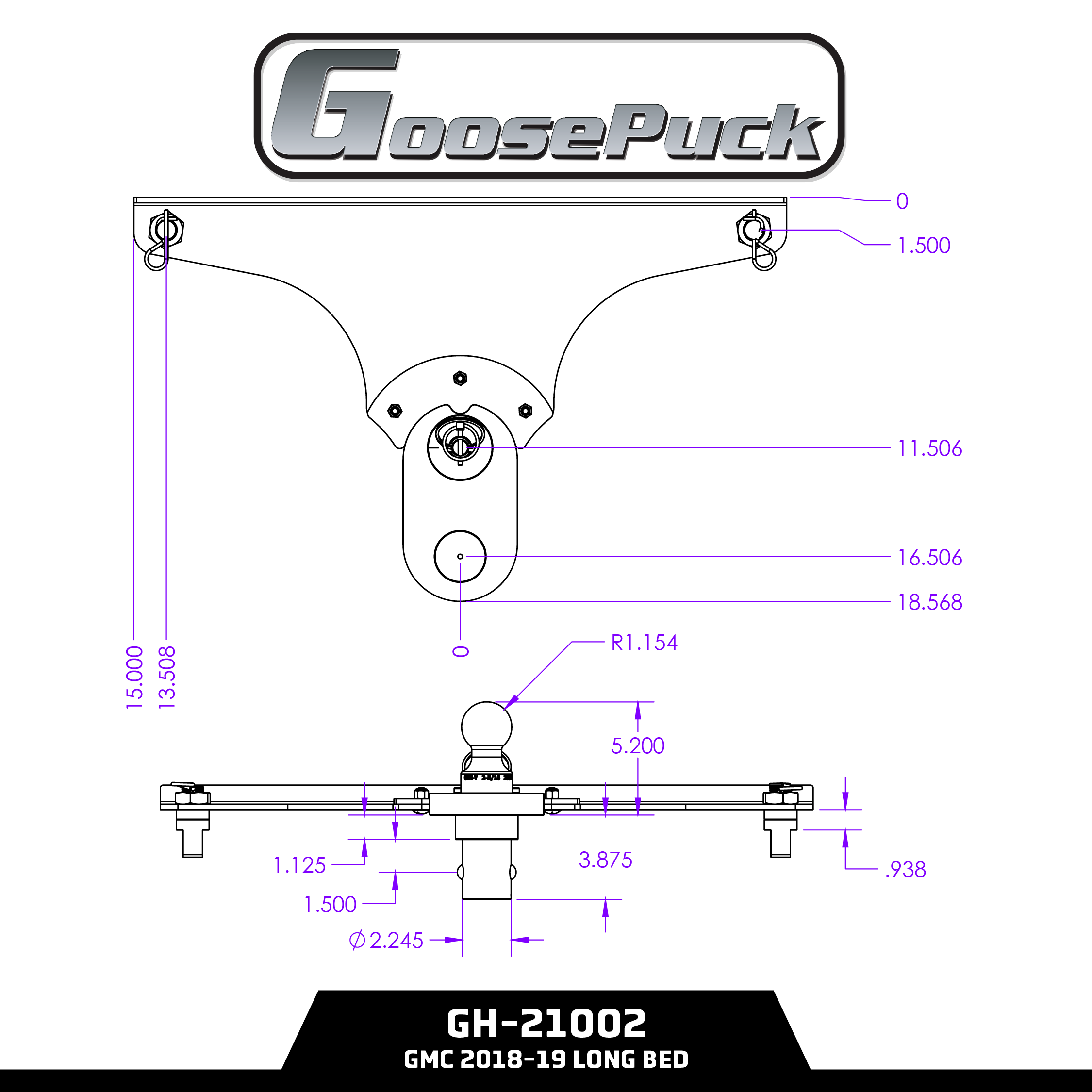 GoosePuck 5" Offset Ball Puck System