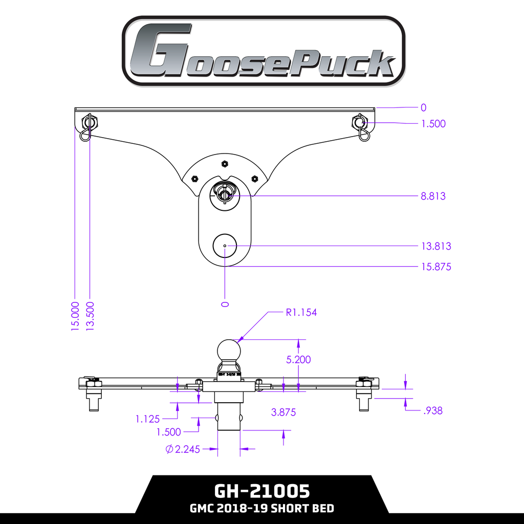 GoosePuck 5" Offset Ball Puck System