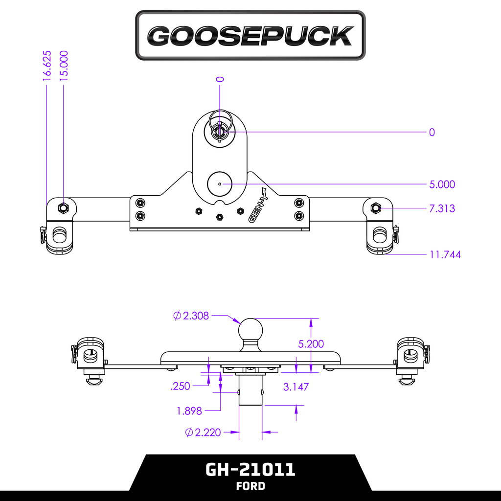 GoosePuck GEN 2 5" Offset Ball Puck System