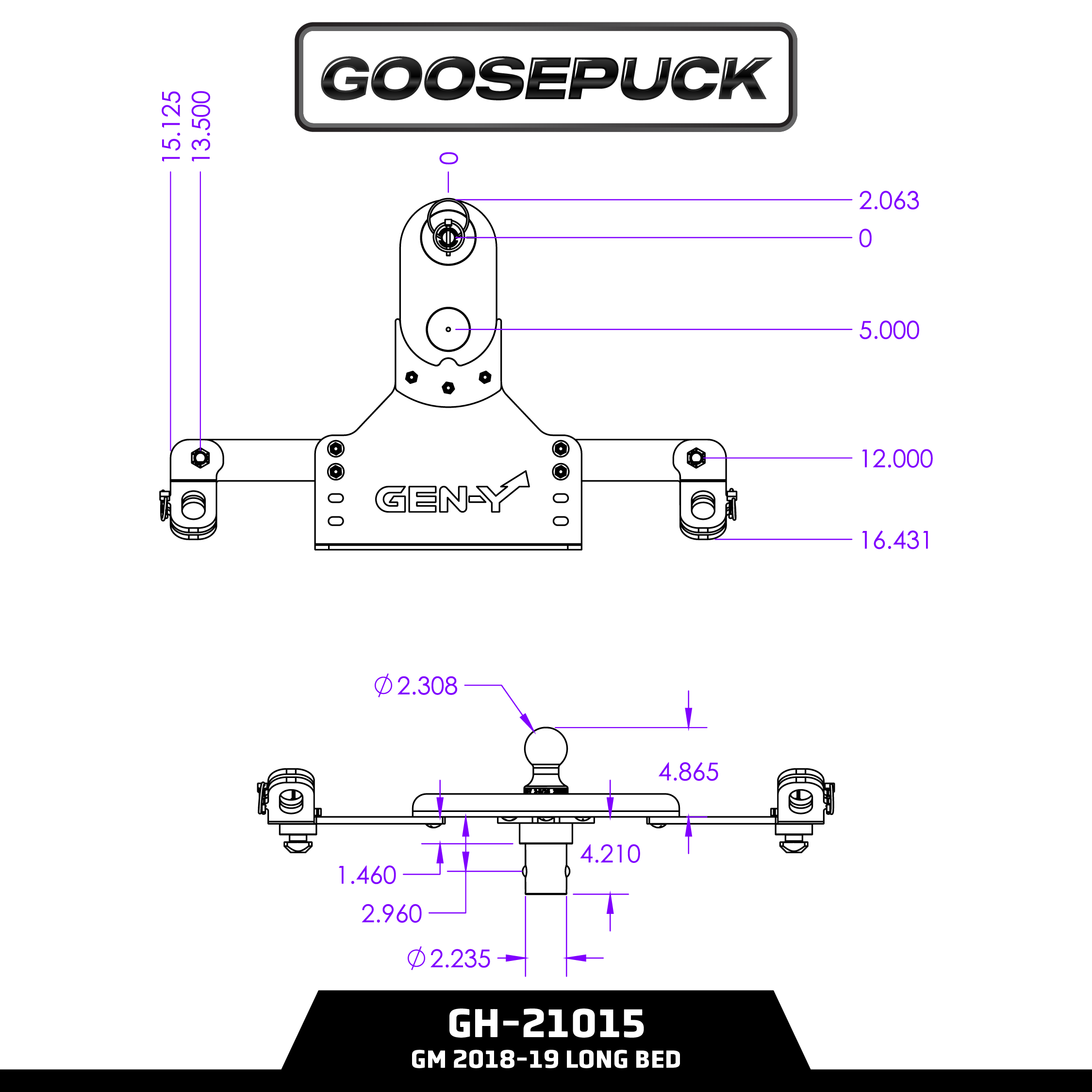 GoosePuck GEN 2 5" Offset Ball Puck System