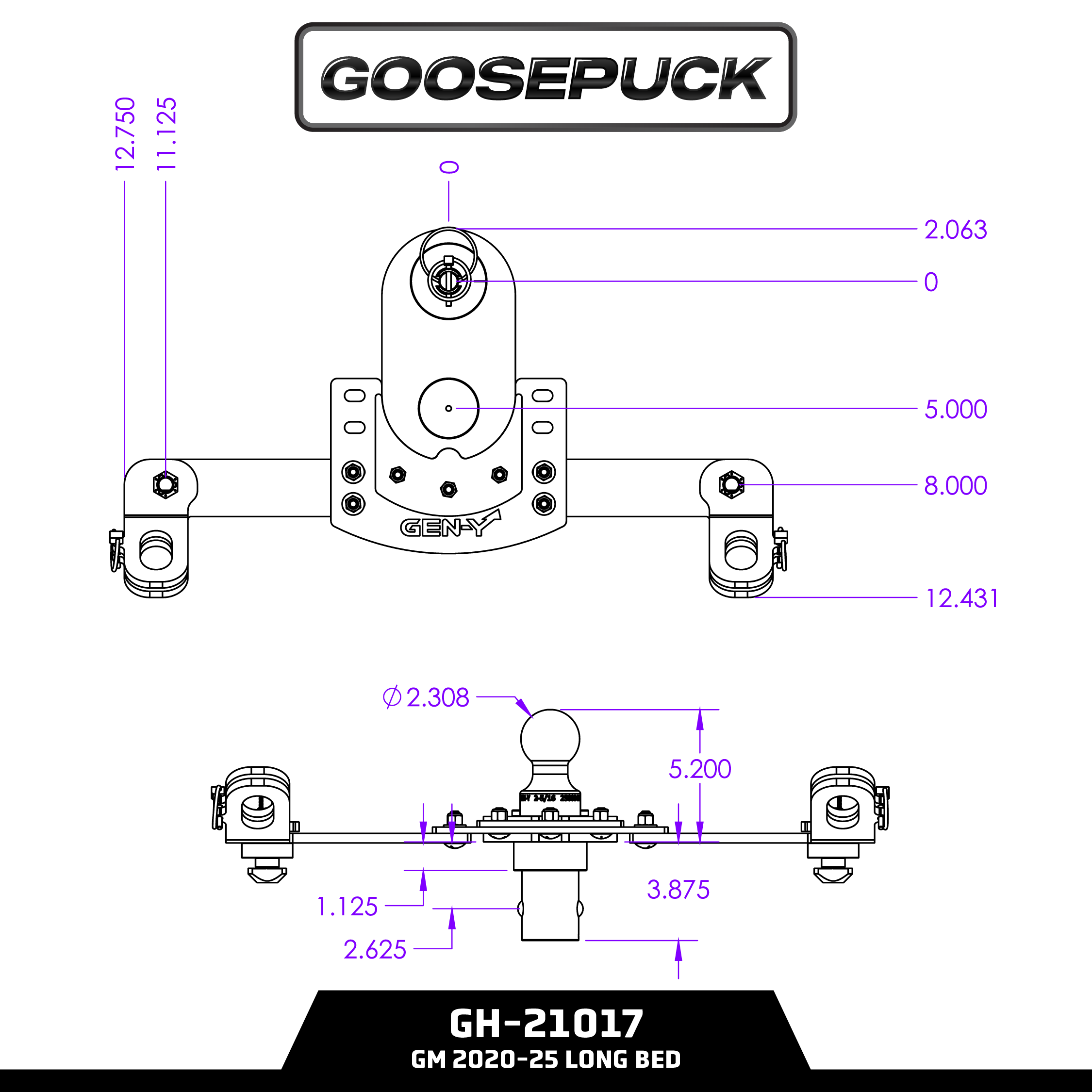 GoosePuck GEN 2 5" Offset Ball Puck System
