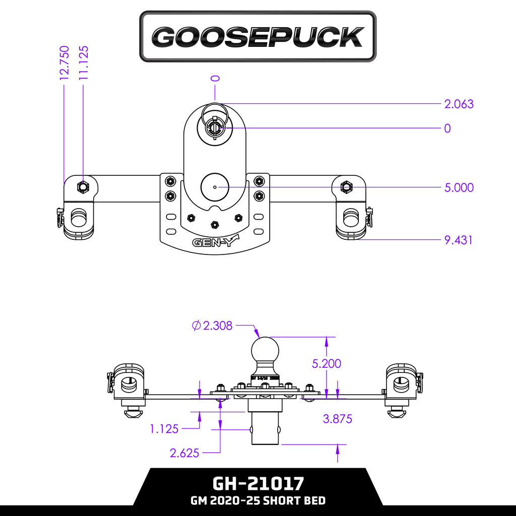 GoosePuck GEN 2 5" Offset Ball Puck System