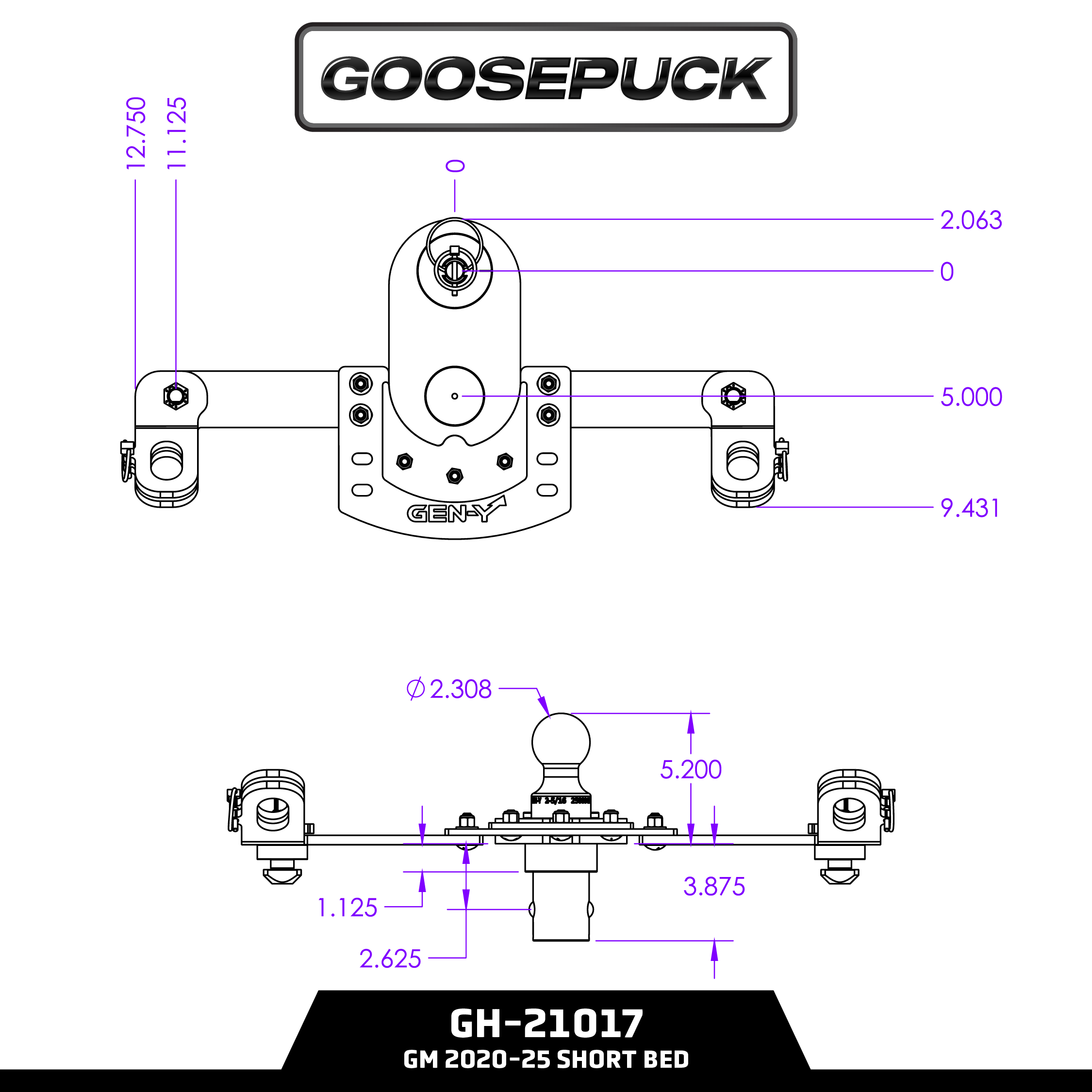 GoosePuck GEN 2 5" Offset Ball Puck System