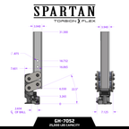Spartan (Torsion-Flex) Gooseneck with SnapLatch Coupler