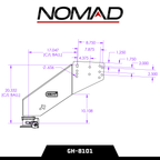 The NOMAD Fifth Wheel-to-Gooseneck Static Pin Box with SnapLatch Coupler