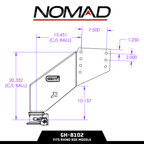 The NOMAD Fifth Wheel-to-Gooseneck Static Pin Box with SnapLatch Coupler