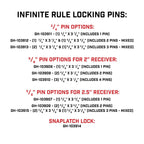 InfiniteRule Security Receiver & Hitch Locks