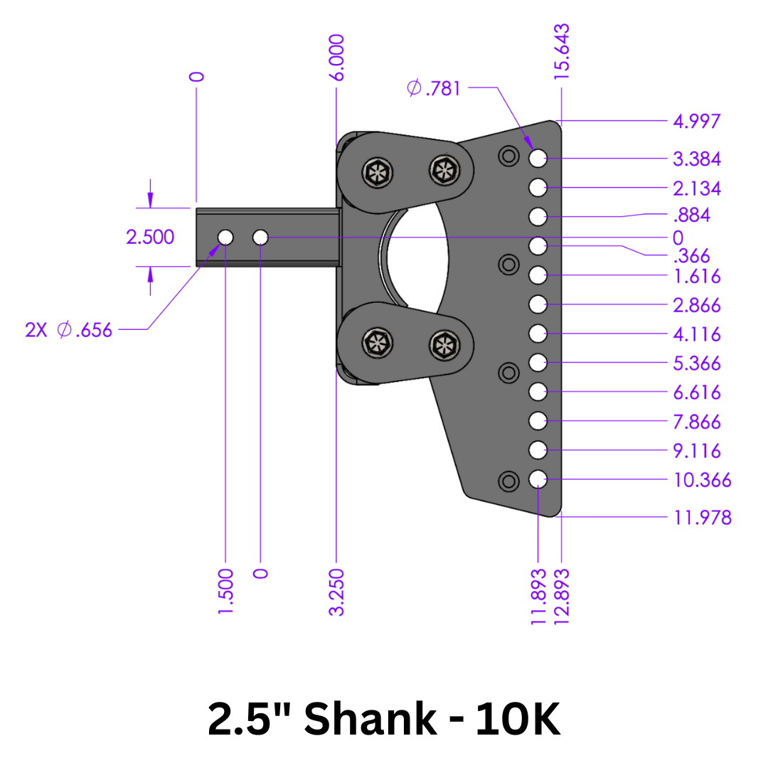 The BOSS (Torsion-Flex) Weight Distribution (2"-3") Shank