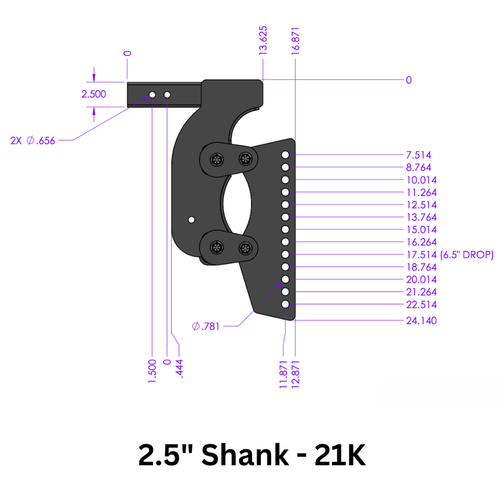 The BOSS (Torsion-Flex) Weight Distribution (2"-3") Shank