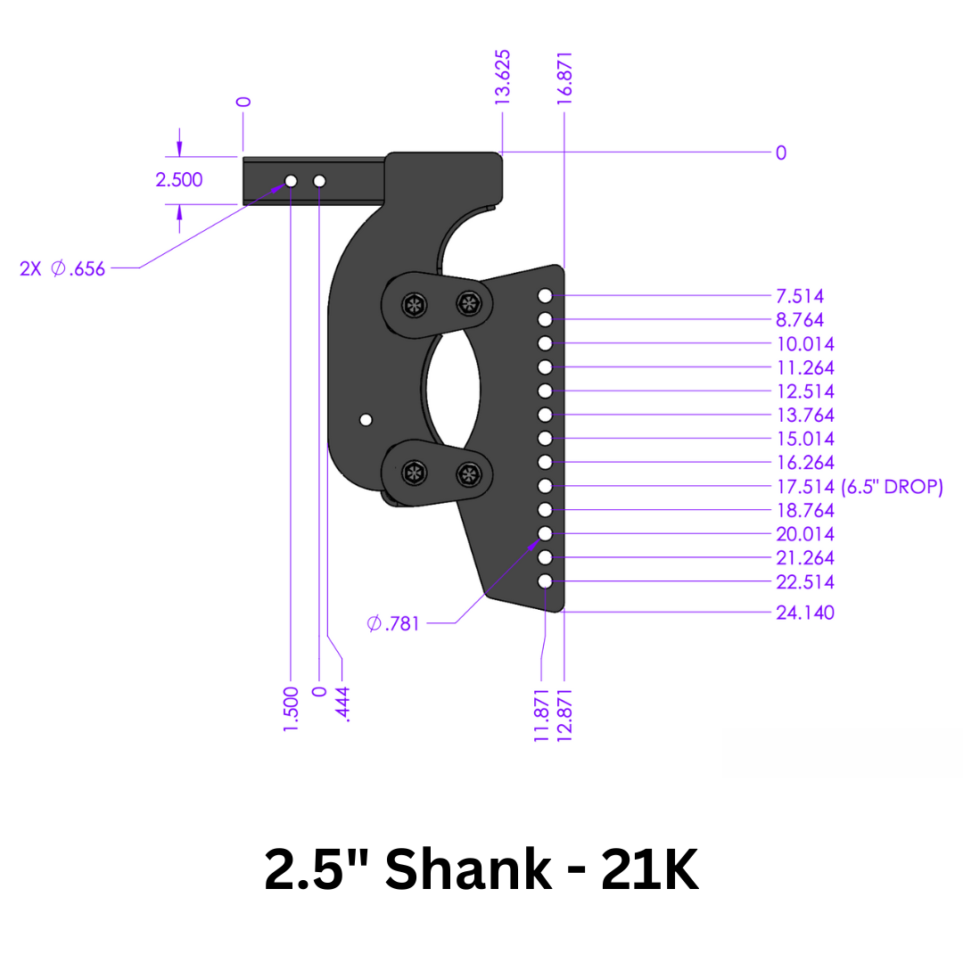 The BOSS (Torsion-Flex) Weight Distribution (2"-3") Shank