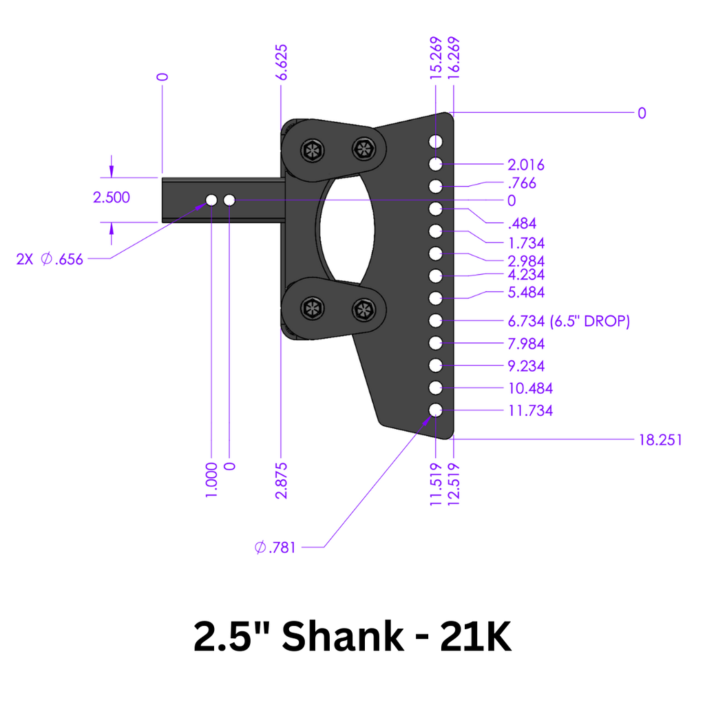 The BOSS (Torsion-Flex) Weight Distribution (2"-3") Shank