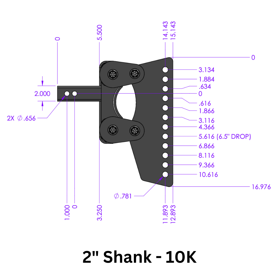 The BOSS (Torsion-Flex) Weight Distribution (2"-3") Shank