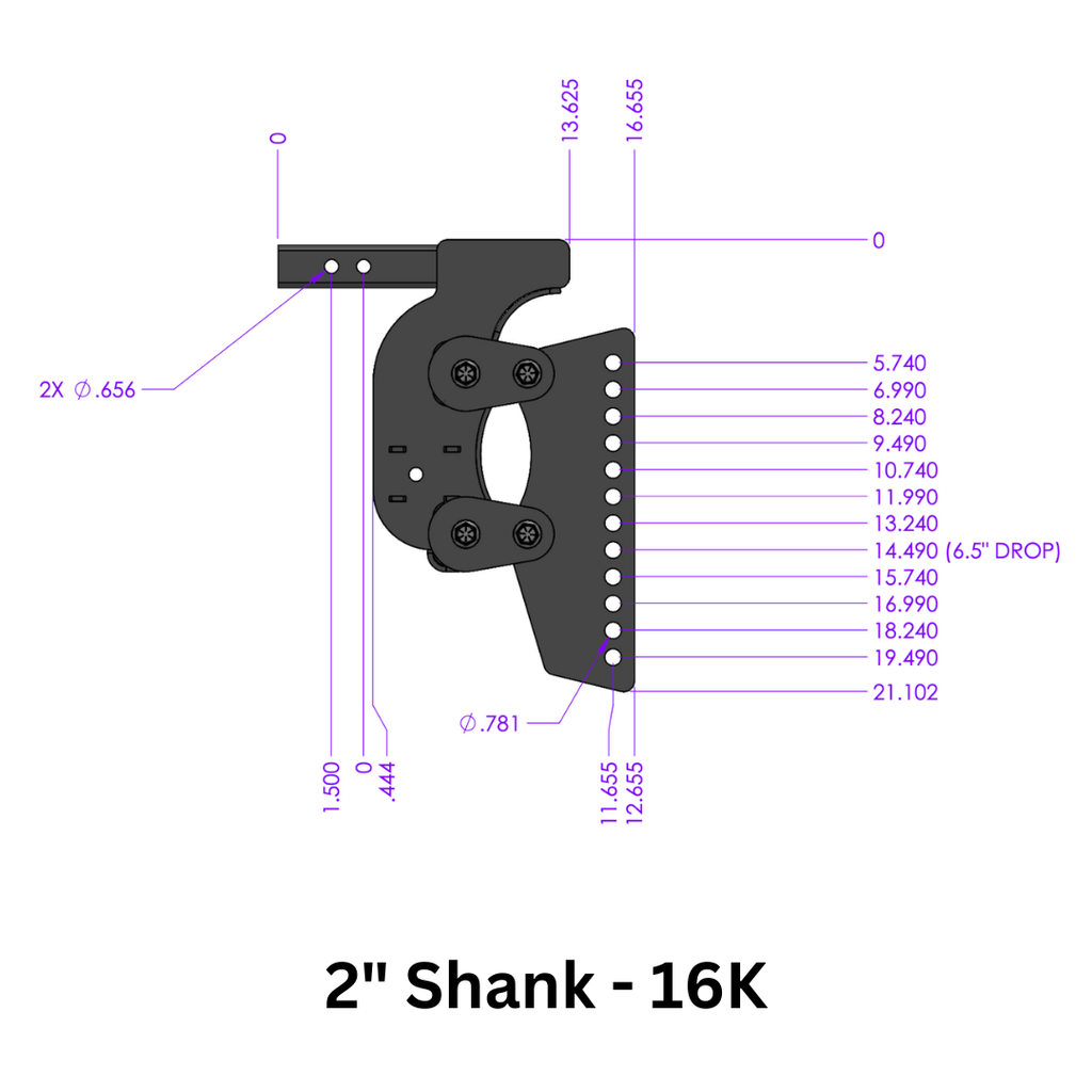The BOSS (Torsion-Flex) Weight Distribution (2"-3") Shank
