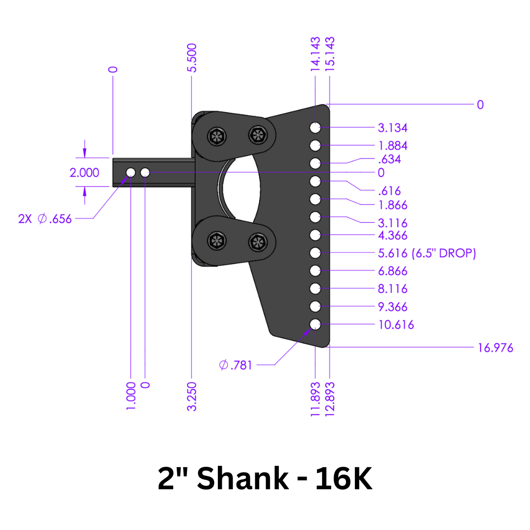 The BOSS (Torsion-Flex) Weight Distribution (2"-3") Shank