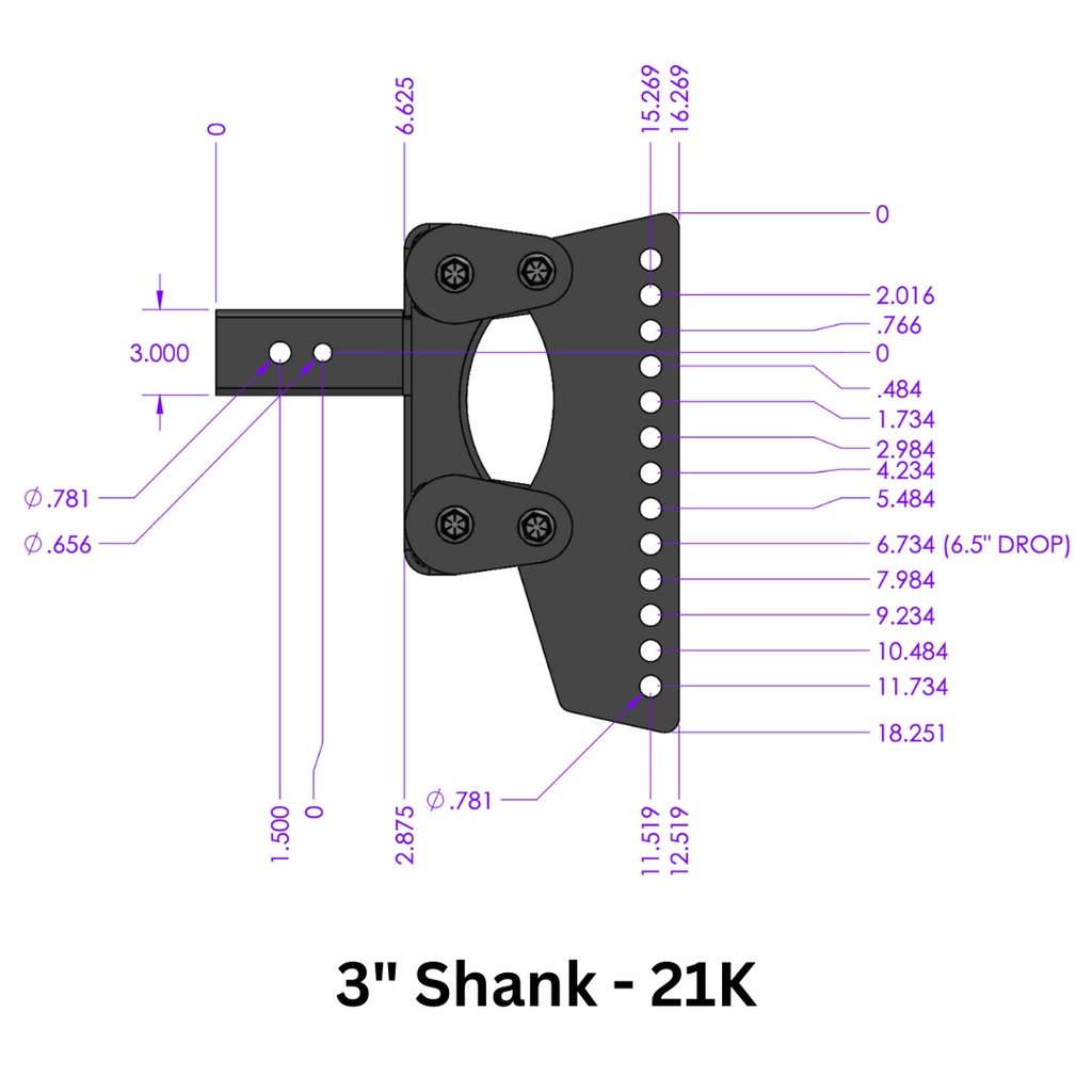 The BOSS (Torsion-Flex) Weight Distribution (2"-3") Shank