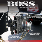 The BOSS 10K (Torsion-Flex) Drop Hitch (2″ or 2 ½″ Shank)