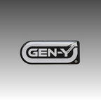 GEN-Y Silver Monochrome Domed Decal