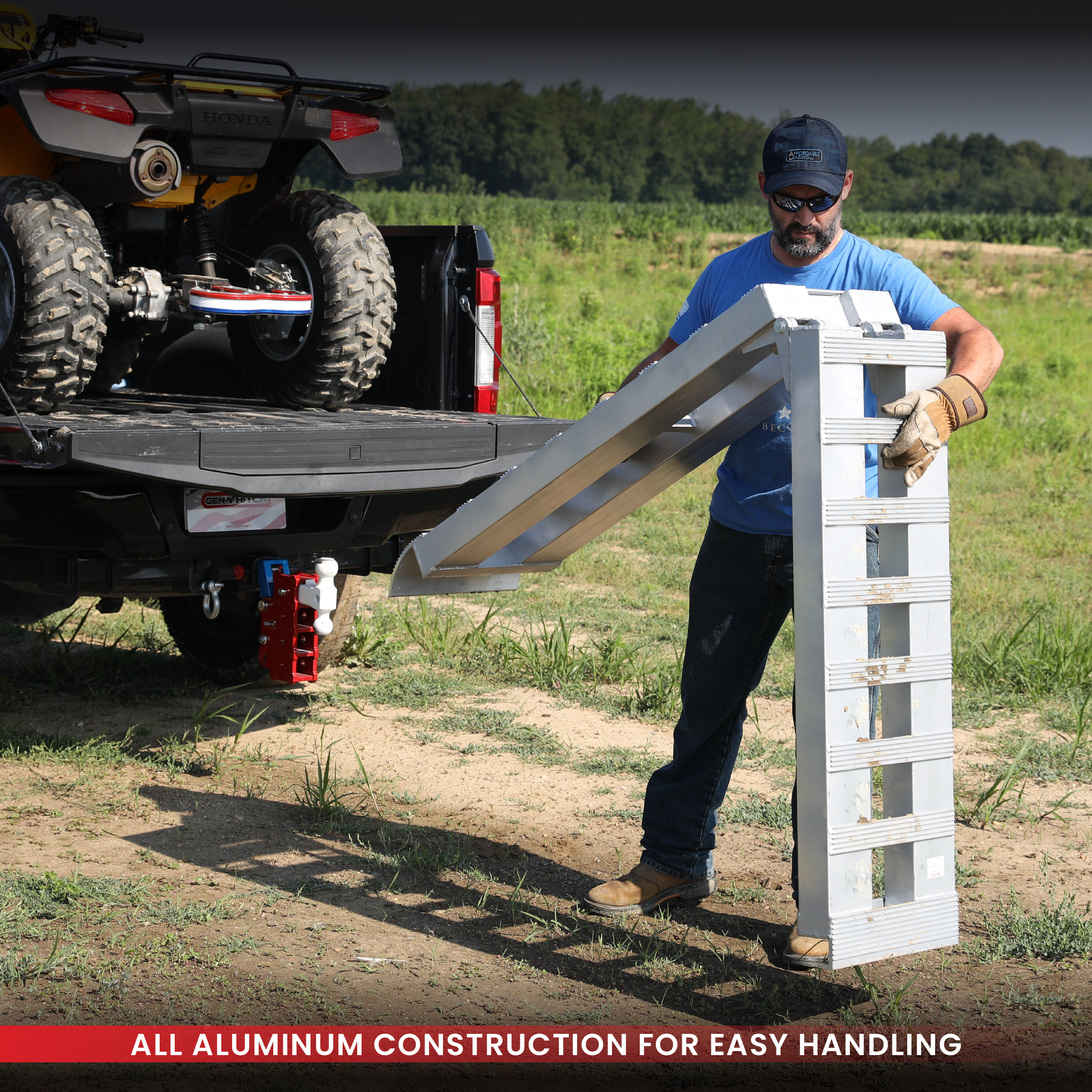 Single Foldable Aluminum Loading Ramps