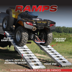 Single Foldable Aluminum Loading Ramps