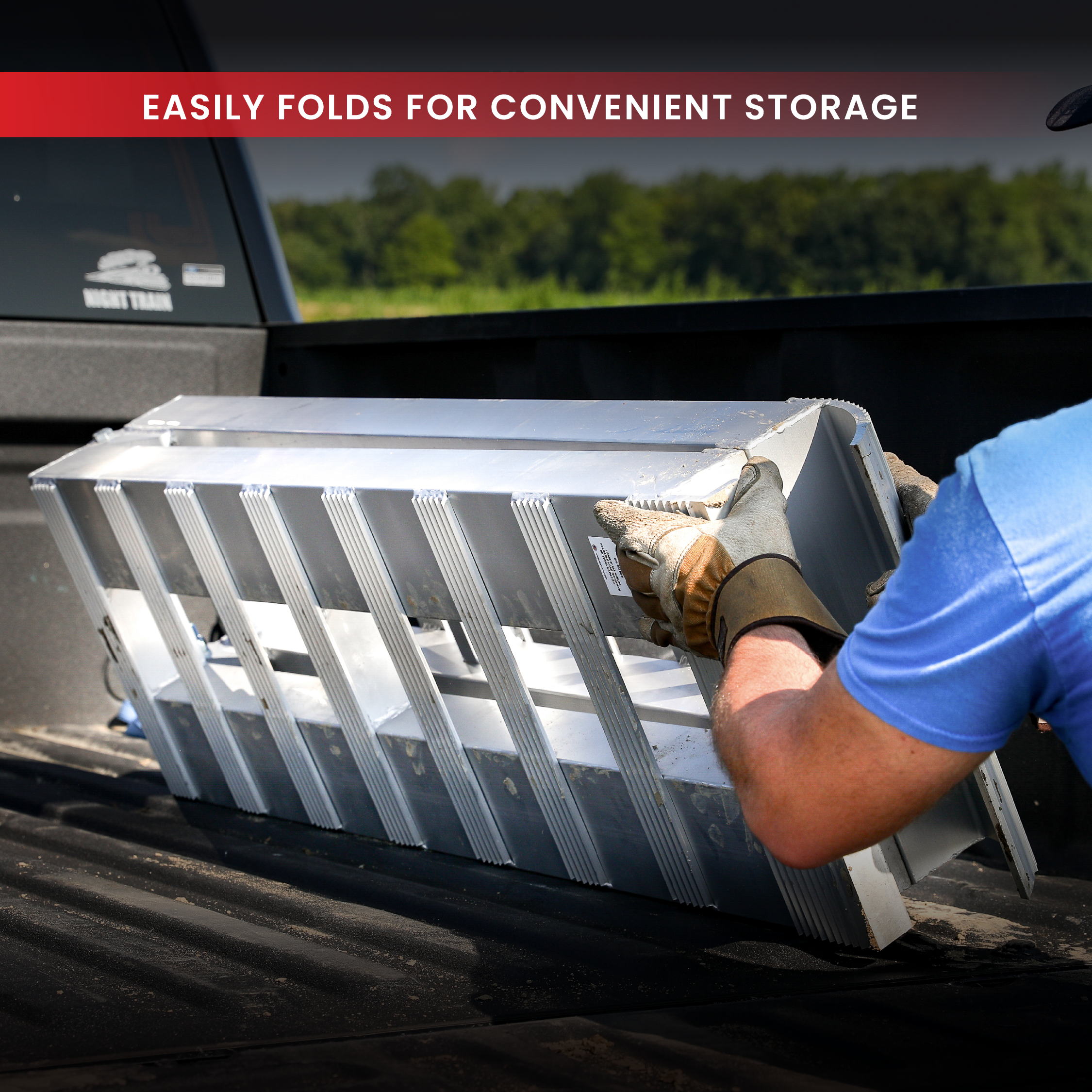 Single Foldable Aluminum Loading Ramps