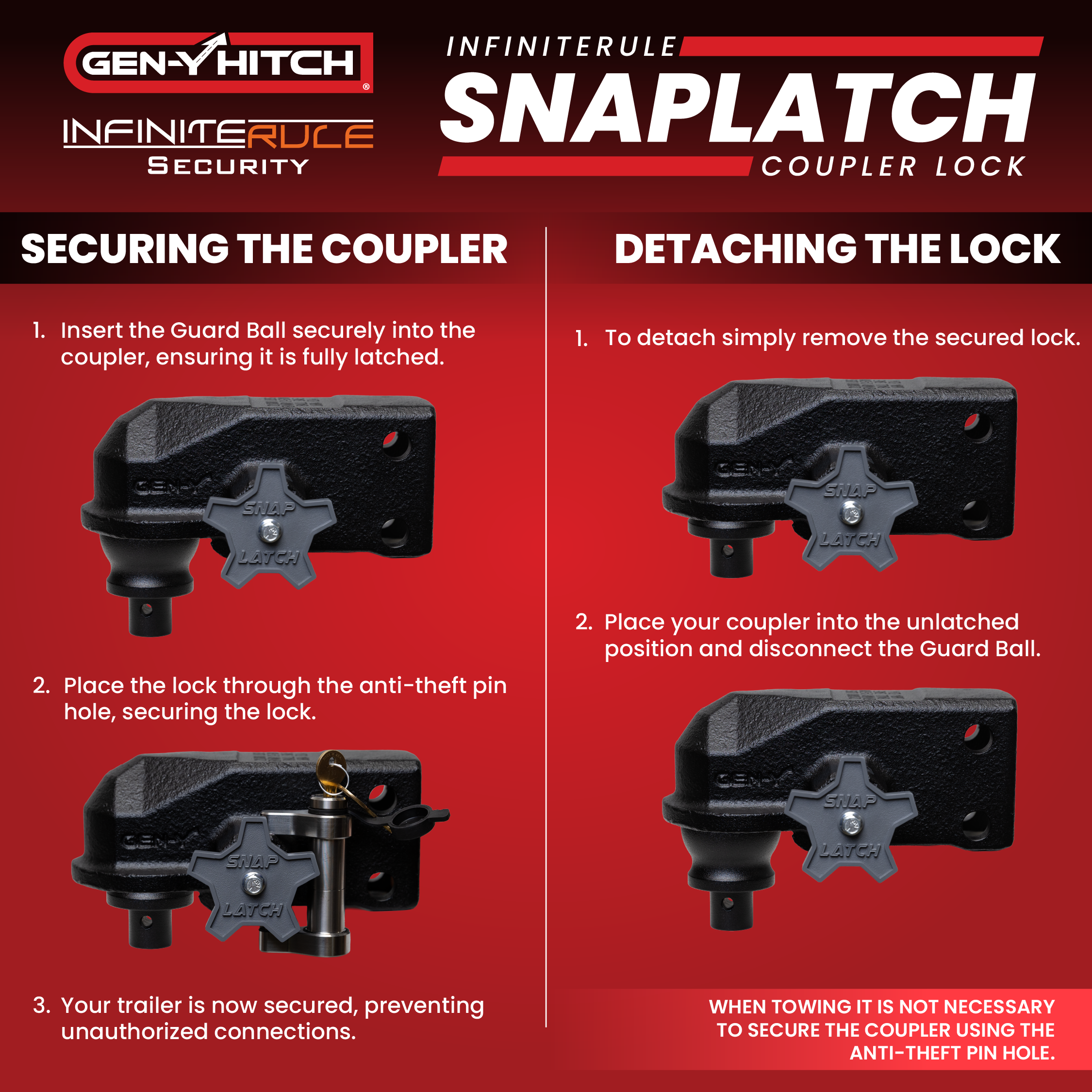 Guard Ball (for use with InfiniteRule SnapLatch Coupler Lock)