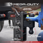 The MEGA-DUTY Bolt-On Adjustable Hitch
