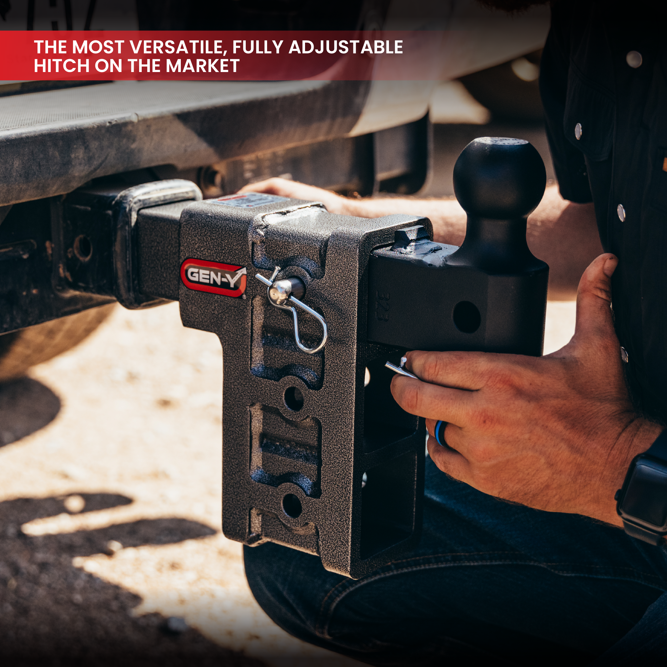 The MEGA-DUTY Bolt-On Adjustable Hitch