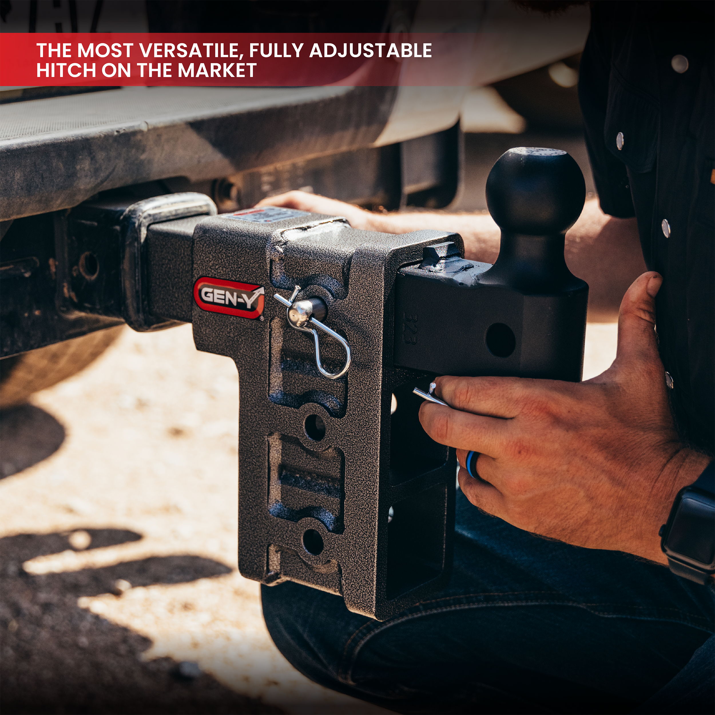 The MEGA-DUTY 16K Drop Hitch (2" Shank)