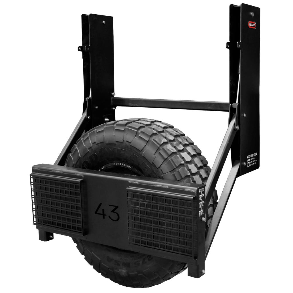 GEN-Y VENTURE tire carrier (model GH-105547), shown open