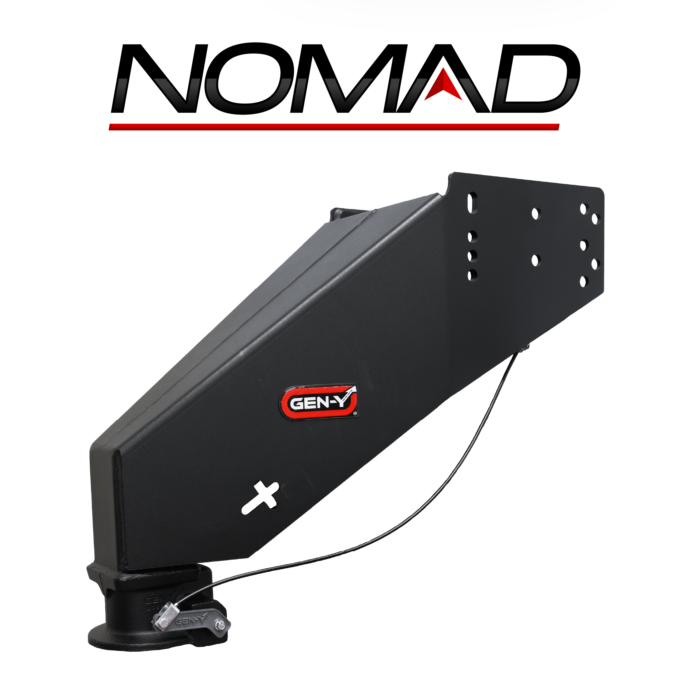 NOMAD Fifth Wheel to Gooseneck Static Pin Box with SnapLatch Coupler