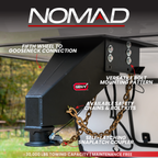 The NOMAD Fifth Wheel-to-Gooseneck Static Pin Box with SnapLatch Coupler