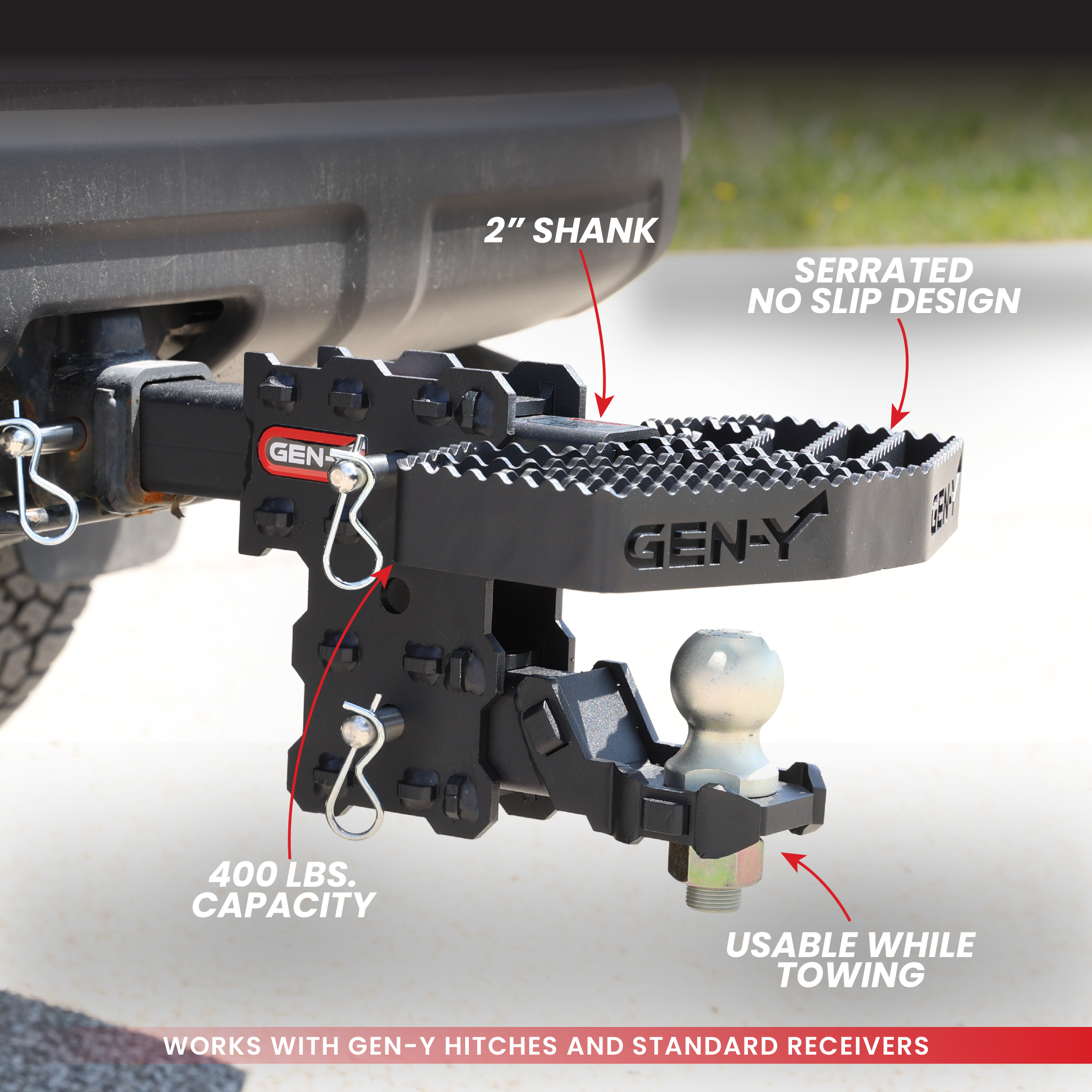 PHANTOM Serrated Hitch Step