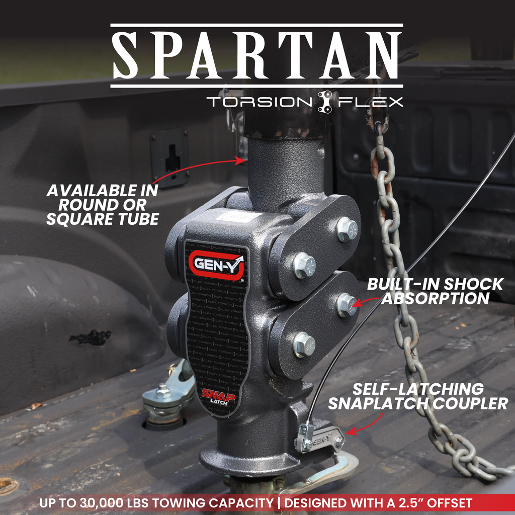 Spartan (Torsion-Flex) Gooseneck with SnapLatch Coupler