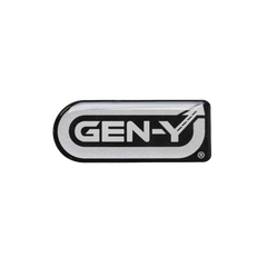 GEN-Y Silver Monochrome Domed Decal
