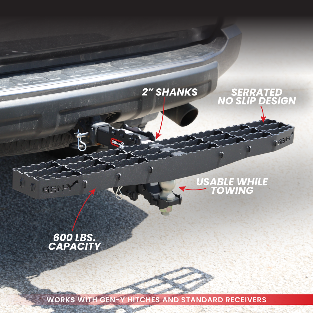 Large Hitch Step PHANTOM Heavy-Duty Serrated XL Step - GEN-Y HITCH